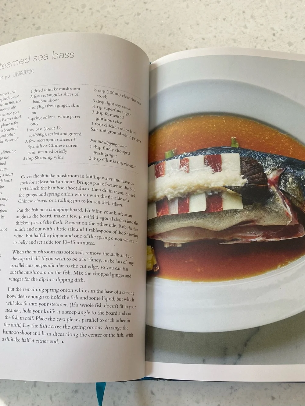Land of Fish and Rice by Fuchsia Dunlop - Blue & Gold Hardcover Cookbook